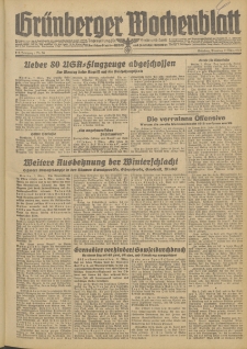 Gr&uuml;nberger Wochenblatt: Zeitung f&uuml;r Stadt und Land, No. 56. (7. M&auml;rz 1944)
