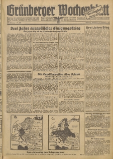 Grünberger Wochenblatt: Tageszeitung für Stadt und Land, No. 206. (3. September 1942)
