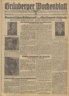 Grünberger Wochenblatt: Tageszeitung für Stadt und Land, No. 208. (5./6. September 1942)