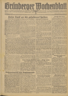 Grünberger Wochenblatt: Zeitung für Stadt und Land, No. 61. (13. März 1944)