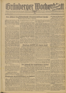 Gr&uuml;nberger Wochenblatt: Zeitung f&uuml;r Stadt und Land, No. 64. (16. M&auml;rz 1944)