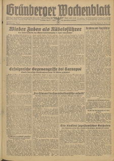 Gr&uuml;nberger Wochenblatt: Zeitung f&uuml;r Stadt und Land, No. 65. (17. M&auml;rz 1944)