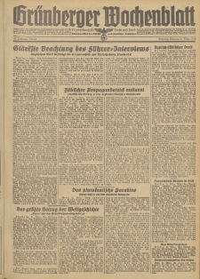 Gr&uuml;nberger Wochenblatt: Zeitung f&uuml;r Stadt und Land, No. 68. (21. M&auml;rz 1944)