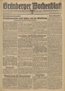 Gr&uuml;nberger Wochenblatt: Tageszeitung f&uuml;r Stadt und Land, No. 247. (21. Oktober 1942)