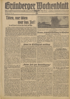 Grünberger Wochenblatt: Tageszeitung für Stadt und Land, No. 249. (23. Oktober 1942)