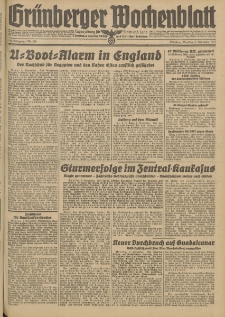 Grünberger Wochenblatt: Tageszeitung für Stadt und Land, No. 258. (3. November 1942)