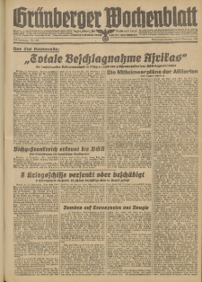 Grünberger Wochenblatt: Tageszeitung für Stadt und Land, No. 268. (14./15. November 1942)