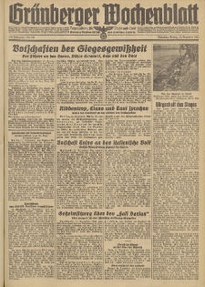Grünberger Wochenblatt: Tageszeitung für Stadt und Land, No. 291. (11. Dezember 1942)