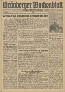 Gr&uuml;nberger Wochenblatt: Tageszeitung f&uuml;r Stadt und Land, No. 298. (19./20. Dezember 1942)