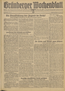 Grünberger Wochenblatt: Zeitung für Stadt und Land, No. 73. (27. März 1944)