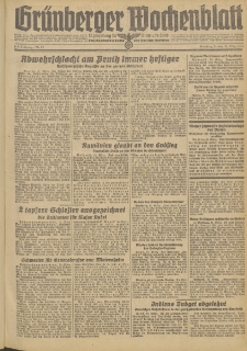 Gr&uuml;nberger Wochenblatt: Zeitung f&uuml;r Stadt und Land, No. 77. (31. M&auml;rz 1944)