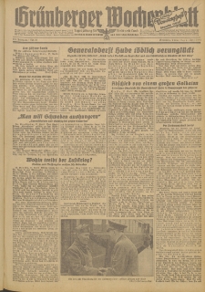Gr&uuml;nberger Wochenblatt: Zeitung f&uuml;r Stadt und Land, No. 98. (27. April 1944)
