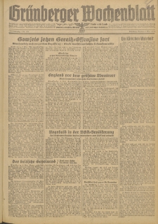 Gr&uuml;nberger Wochenblatt: Zeitung f&uuml;r Stadt und Land, No. 104 (5. Mai 1944)