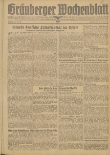 Gr&uuml;nberger Wochenblatt: Zeitung f&uuml;r Stadt und Land, No. 110 (12. Mai 1944)