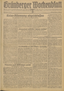 Grünberger Wochenblatt: Zeitung für Stadt und Land, No. 112 (15. Mai 1944)