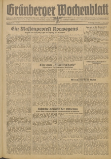 Gr&uuml;nberger Wochenblatt: Zeitung f&uuml;r Stadt und Land, No. 114 (17. Mai 1944)