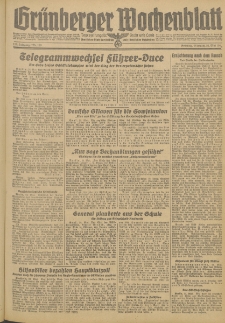 Gr&uuml;nberger Wochenblatt: Zeitung f&uuml;r Stadt und Land, No. 120 (24. Mai 1944)