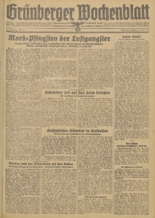 Gr&uuml;nberger Wochenblatt: Zeitung f&uuml;r Stadt und Land, No. 124 (30. Mai 1944)