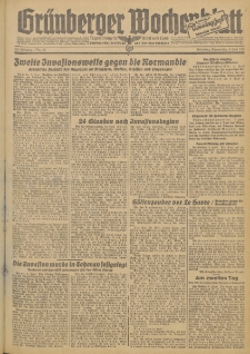 Grünberger Wochenblatt: Zeitung für Stadt und Land, No. 132 (8. Juni 1944)