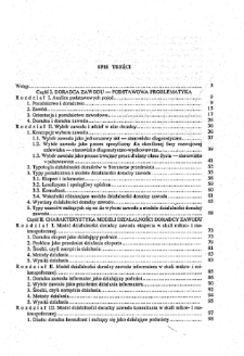 Doradca zawodu: studium teoretyczne z zakresu poradoznawstwa - spis treści