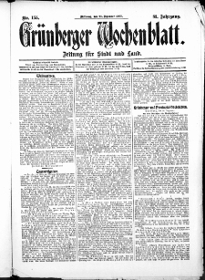 Grünberger Wochenblatt: Zeitung für Stadt und Land, No. 155. (25. December 1907)
