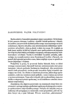 Czas nowych nier&oacute;wności - zakończenie. Wątek polityczny