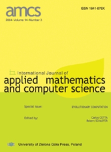 International Journal of Applied Mathematics and Computer Science (AMCS) 2005, volume 15, number 3