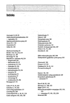 Ani bezrobocie, ani opieka społeczna: od wyboru do ekonomicznej realizacji - indeks