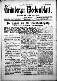 Grünberger Wochenblatt: Zeitung für Stadt und Land, No. 131. ( 8. Juni 1915 )