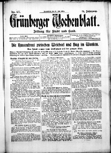 Grünberger Wochenblatt: Zeitung für Stadt und Land, No. 151. ( 1. Juli 1915 )