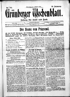 Grünberger Wochenblatt: Zeitung für Stadt und Land, No. 282. ( 2. Dezember 1915 )