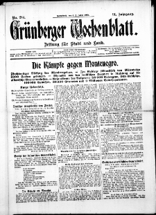Grünberger Wochenblatt: Zeitung für Stadt und Land, No. 284. ( 4. Dezenber 1915 )