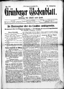 Gr&uuml;nberger Wochenblatt: Zeitung f&uuml;r Stadt und Land, No. 294. ( 16. Dezember 1915 )