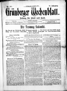 Grünberger Wochenblatt: Zeitung für Stadt und Land, No. 297. ( 19. Dezember 1915 )