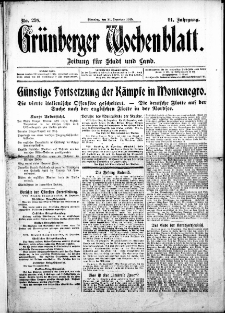 Gr&uuml;nberger Wochenblatt: Zeitung f&uuml;r Stadt und Land, No. 298. ( 21. Dezember 1915 )