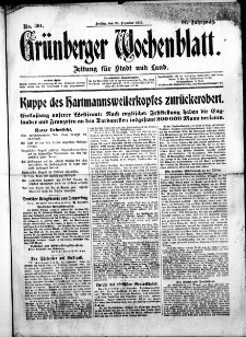 Grünberger Wochenblatt: Zeitung für Stadt und Land, No. 301. ( 24. Dezember 1915 )
