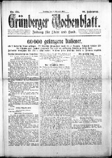 Gr&uuml;nberger Wochenblatt: Zeitung f&uuml;r Stadt und Land, No. 253. ( 28. Oktober 1917 )