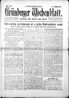 Grünberger Wochenblatt: Zeitung für Stadt und Land, No. 258. ( 3. November 1917 )