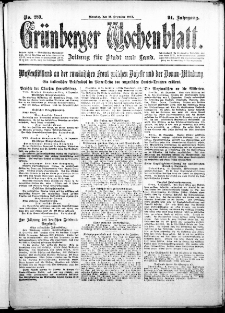 Gr&uuml;nberger Wochenblatt: Zeitung f&uuml;r Stadt und Land, No. 289. ( 11. Dezember 1917 )