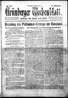 Grünberger Wochenblatt: Zeitung für Stadt und Land, No. 304. ( 30. Dezember 1917 )
