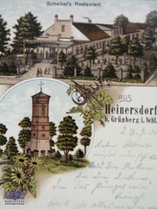 Jędrzychów / Heinersdorf; Scheibel's Restaurant; Restauracja Scheibelsa