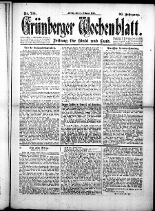 Gr&uuml;nberger Wochenblatt: Zeitung f&uuml;r Stadt und Land, No.244. ( 17. Oktober 1919 )