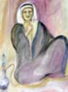 Mężczyzna z fajką wodną