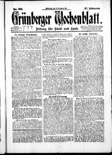 Gr&uuml;nberger Wochenblatt: Zeitung f&uuml;r Stadt und Land, No. 298. ( 21. Dezember 1921 )