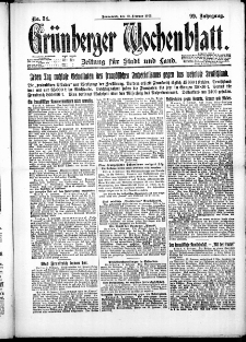 Grünberger Wochenblatt: Zeitung für Stadt und Land, No. 34. ( 10. Februar 1923 )