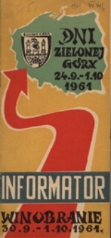 Dni Zielonej Góry 1961: informator