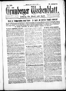 Gr&uuml;nberger Wochenblatt: Zeitung f&uuml;r Stadt und Land, No. 248. ( 23. Oktober 1923 )