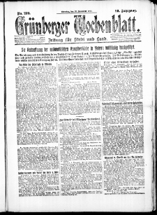Grünberger Wochenblatt: Zeitung für Stadt und Land, No. 259. ( 13. November 1923 )