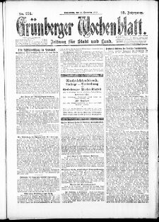 Gr&uuml;nberger Wochenblatt: Zeitung f&uuml;r Stadt und Land, No. 276. ( 22. Dezember 1923 )