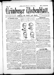Grünberger Wochenblatt: Zeitung für Stadt und Land, No. 40. ( 17. Februar 1926 )
